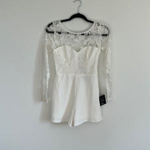 Lulus NWT white romper